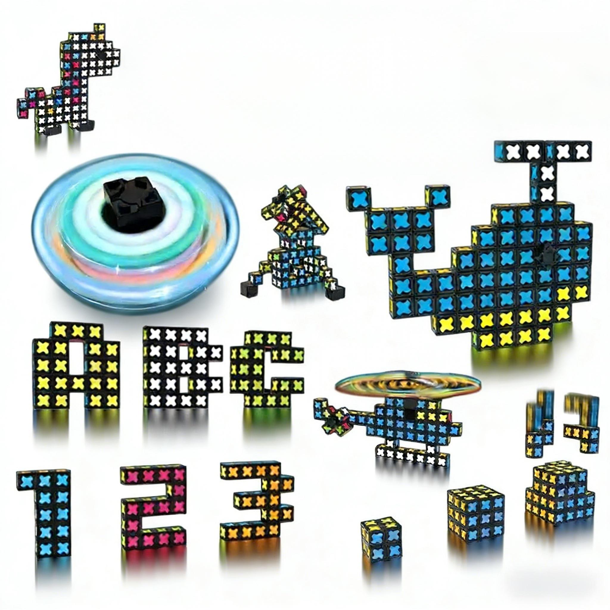 TIETIA Glow-in-the-Dark Magnetic Fidget Spinner Blocks: Where Creativity, Science, and Play Collide