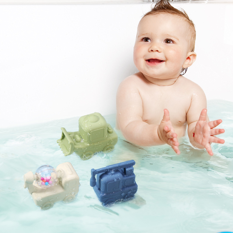 Transform Bath Time into Adventure Time: Meet the TIETIA Construction Crew Silicone Squirters!