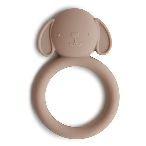 The Gentle Soothe: Why Our Dog Brown Silicone Baby Teether Toy is the Stylish, Safe Choice for Your Teething Baby