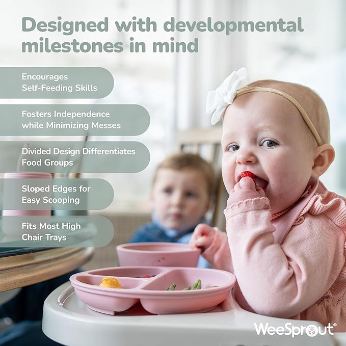 The Ultimate Mealtime Revolution: Why Every Parent Needs the 3-Pack Silicone Suction Plates with Lids