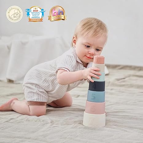 The 7‑Cup Wonder: Why Moonkie‘s Silicone Stacking Cups Are the Only Teething, Bath, and Learning Toy You’ll Need for Ages 6+ Months