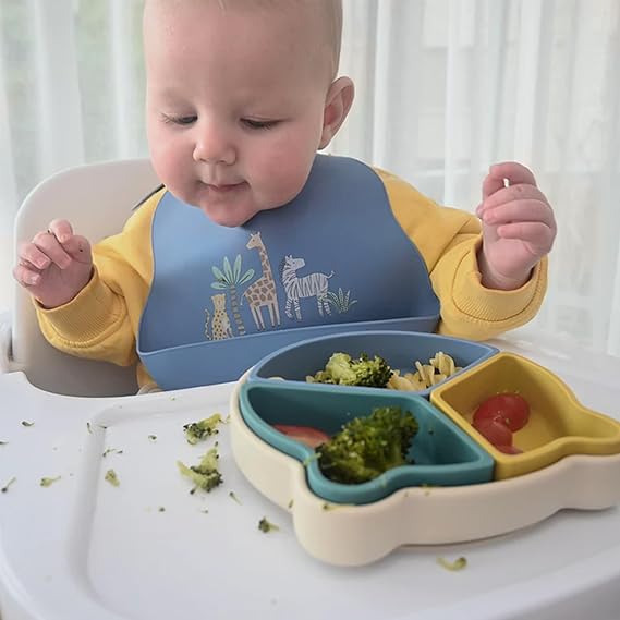 The Perfect Mess: Why LITTLE RAWR’s 2-Set Silicone Bibs Make Mealtime Magical (Not Maddening)
